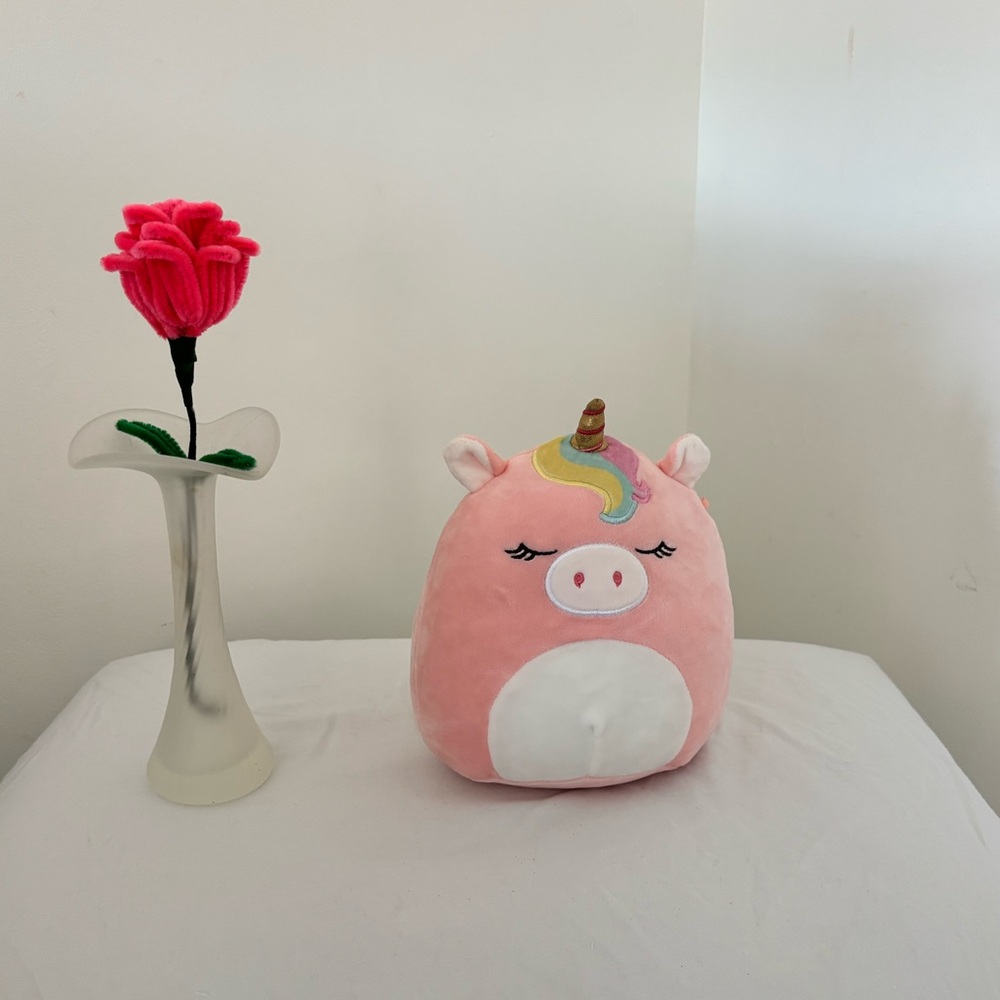 Squishmallows Pink and Rainbow Unicorn Plush